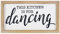 SANY DAYO HOME Lustiges Kicthen Schild mit englischer Aufschrift This Kitchen is for Dancing, rustikaler Holzrahmen, Wanddekoration, 40,6 x 22,9 cm