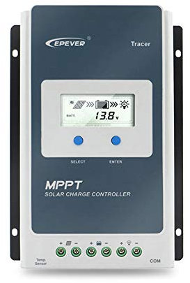 EPEVER® 40A MPPT Solarladeregler 12V/24V Automatische Identifizierung mit LCD-Display für Kommunikation Basisstationen und HaushaltsSysteme - Tracer 4210AN