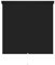 Rollo Springrollo Mittelzugrollo 14 Farben Breite 62 bis 202 cm Länge 180 cm Bedienung Mittelzug Stoff blickdicht lichtdurchlässig Fenster Sonnenschutz Blendschutz (202 x 180 cm / Schwarz)