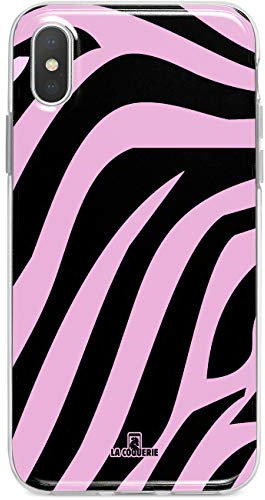 LA COQUERIE - Cover per ASUS Zenfone 4 Max ZC554KL Zebra, con funzione di supporto, realizzata in Francia per smartphone