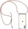 Casecool für iPhone 11 Hülle mit Band, Handyhülle iPhone 11 Handyband Hülle mit Kette Schutzhülle Kordel zum Umhängen Transparent Weich TPU Silikon Bumper, Rosé Gold