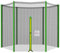 Mehomei Trampolin Ersatznetz Ø 366 cm 8 Stangen, Trampolin Sicherheitsnetz Ersatz Netz, Rundes Schutznetz - Grün