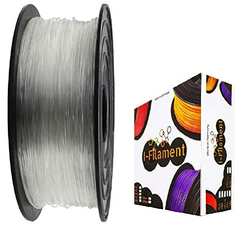 I-Filament 3D-Drucker PET-G 1,75mm 1kg Spule Rolle (Transparent)