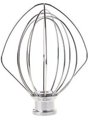 Made in USA Schneebesen mit 6X Drähten aus Edelstrahl für KitchenAid Standmixer mit kippbaren Motorkopf Artisan, Classic, Ultra