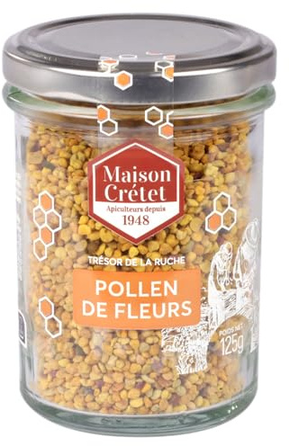 Maison Crétet | Pollen de fleurs | pot verre | 125gr