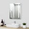 LED Bathroom Cabinet with Shaver Socket,Shelf Anti Fog Demister Touch Sensor Storage Mirrored Cabinets Wall Mounted 450x600mm