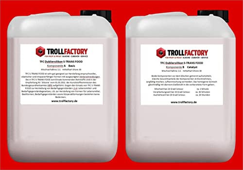 TFC Dubliersilikon S-Trans Food mittelhart Shore 30 1:1 - Größe: 10kg (2x5kg)