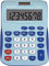 MAUL Taschenrechner MJ 550 | Groß Mit 8 Stellen Display | Standardfunktionen für Büro, Zuhause, Schule | Solar Mit Batterienutzung Bei Dunkelheit | Blau