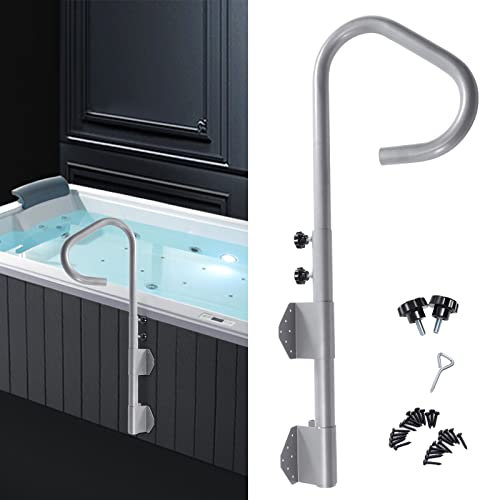 Haltegriff Pool Handlauf Spa Seitenhandlauf, 48 Spa-Geländer Einstiegshilfe Pool Haltegriffe ideal für Innen- und Außenbädern Sonnenbad oder als Handtuchbaum, bis 100kg, 78 * 40 * 9cm