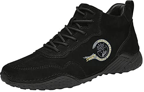 Scarpe da Arrampicata Bambino Stivali Uomo Alti Neri Scarpe Uomo Estate Stivali Uomo Gomma 2023 Sneakers Uomo nere 2-Nero 34.99