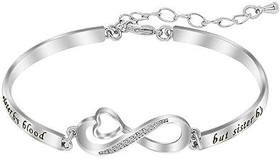 Unendlichkeit Armband Damen 925 Sterling Silber,Infinity Armband Damen 925 Sterling Silber, Infinity Liebe Herz Armband Armkette mit 5A Zirkonia Verstellbar Armband für Muttertag Schmuck Geschenk