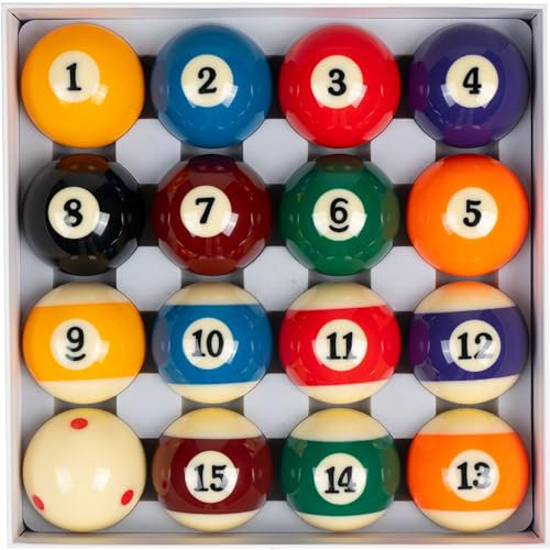 Collapsar Deluxe 5,4 cm Billard-Billardkugeln, Marmor-Stil, Billardball, komplettes 16 Bälle-Set (mehrere Stile erhältlich) (Pro Premium)