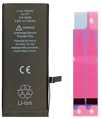Batteria di ricambio compatibile per iPhone 7 ad alta capacità 1960 mAh/nuova fabbricazione/adesivo incluso