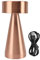 3 Color Stepless Dimming Table Lamp with Touch Sensor, Anti Slip Base Night Light, Exquisite Appearance Portable LED Table Lamp Rechargeable for Bedside Table (Rose Gold)