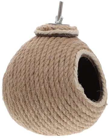 HAPINARY Kokosnuss-vogelnest Für Kleine Vögel Und Papageien Natürliches Material Lustiges Nest Zum Spielen Und Ausruhen Als Vogelzubehör Und Dekoration Für Haustierkäfig