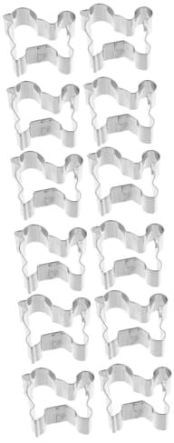 Cabilock 12 Pz Stampo Da Taglio Per Biscotti Per Cani Taglierina Per Torte Per Fondente Animali Tagliabiscotti a Zampa Di Cane Cupcakes Sandwich Bambino Biscotto Acciaio Inossidabile