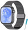 MIJOBS Metallband Kompatibel mit Huawei Watch Fit 4 / 4PRO / 3 Armband Edelstahlband Verstellbare Metallbänder Uhrenzubehör Armbänder Zubehör