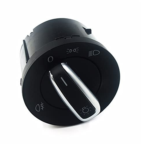 WUPEDI Scheinwerfer-Nebelscheinwerfer-Steuerschalter, for VW, Amarok, for Caddy, for Touran, for EOS, for Golf, MK 5 6, for Jetta, for Sharan, for Passat, Rabbit, for Tiguan, Scheinwerfer-Steuerschalt