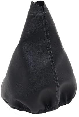 Schaltknaufabdeckung Für VW Für Fox (5Z) 2003 2004 2005 2006 2007 2008 2009 2010 2011 2012 / Manuelle Auto-Schaltknauf-Gamaschen-Kofferraumabdeckung Auto Schalthebel(Black)