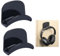 HO2NLE Headphone Mount Hanger Holder 2 Packs Headphone Holder Wall Strong Adhesive Headset Hook for Gaming Headphone Universal Headset Hook Under Desk up to 2.2lb for Home Office (Black)