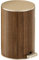 Haowul Papelera De Desecho Cesta De Papel De Madera Moderna, Bote De Basura Retro Caja De Redonda Bote De Basura Pequeño Contenedor De Basura con Tapa