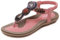 Allbestop Sandales Femme,Sandale Femme Confortable et Nu-Pieds Entre Doigts Été Chaussures Pieds Sensibles Femmes Tongues pour Plage/Ville(Rose,40)