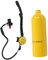 Yctze DideEP X4000PLUS Portable L Kit de Oxígeno para Principiantes con GLES de Buceo y Mochila ST - Negro Ligero (Botella Amarilla Cabeza Negra)