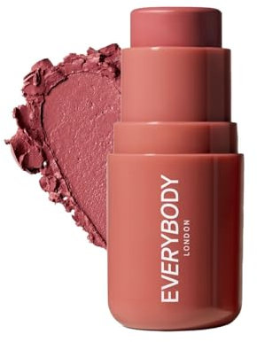 EVERYBODY LONDON Creme Rouge Stick, strahlend frisch, Langanhaltend, Blush Stick für eine natürlich frische Farbe, für alle Schönheitstypen geeignet, 4.8 g, Dusty Pink
