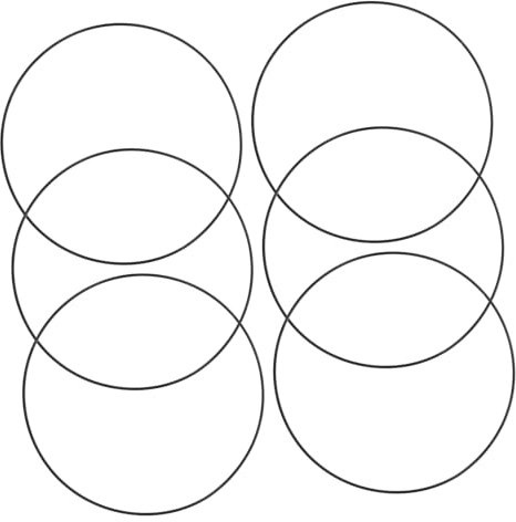 GLEAVI 6stücke Metallringe Für Wreath Hoops Für -Dekorationen Geeignet Für Blumenkränze Dreamcatcher Und Kreative Bastelprojekte