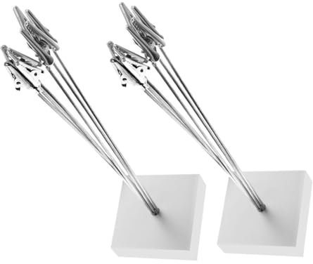 FUNNETOYU 2stücke Tischkartenhalter Aus Verchromtem Metall Eleganter Fotohalter Für Hochzeiten Memo-clip Und Menükartenständer Vielseitig Für Events Und Dekoration