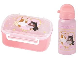 Sigikid Kindergarten-Set Trinkflasche & Brotdose Pony Love für Kinder Unisex