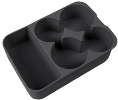 GKYQVE Porte-gobelets universels en silicone antidérapant pour réfrigérateur (noir)