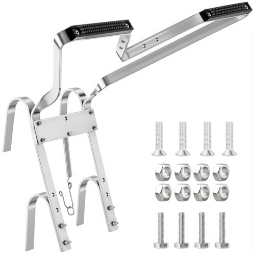 Schwerlast-Aluminium-Leitern-Abstandshalter - V-förmiger Stabilisator mit rutschfesten Gummipuffern, universell für die meisten Leitern, langlebig & einfach zu montieren-Zubehör