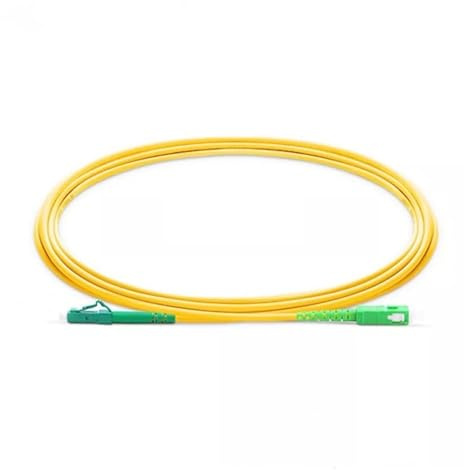 SHMKBDPF Lot de 10 cordons de raccordement à fibre optique simplex à contact physique coudé SC - LC monomode 9/125(10m)