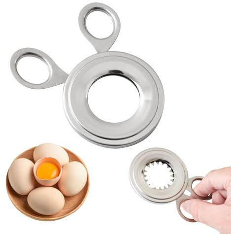 Zegnuem Edelstahl Eierköpfer für Rohe Eier, 1 Stück Ermöglicht Sauberes und Einfaches Öffnen ohne Eierbruch, Zeitsparend