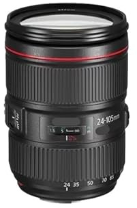 Objetivo EF 24-105 mm f/4L II IS USM, Compatible con cámaras réflex Canon EOS 5D Mark IV, 5D3, 6D Mark II, 6D, 7D, 7D2, 90D, 80D, 77D y 5D2.