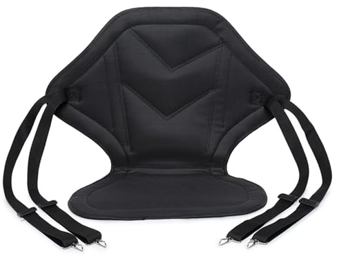 Gemuseeee Paddle Board Seat, Waterproof Oxford Cloth Kayak Seats with Back Support, Adjustable Kayak Replacement Seat with Snap, Paddle Board with Storage Bag for Summer, Kay