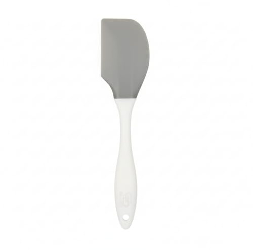 Spatule en silicone, outil de cuisine pour mélanger et racler, poignée blanche