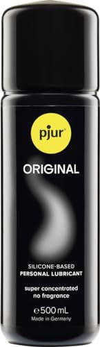 pjur ORIGINAL - Premium Silikon-Gleitgel - lange Gleitfähigkeit ohne zu kleben - sehr ergiebig und für Kondome geeignet (500ml)