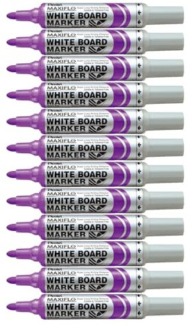 Pentel Maxiflo MWL5M Boardmarker 12 Stück violett