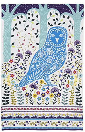 Ulster Weavers Geschirrtuch, Motiv: Waldeule, Baumwolle