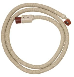Respekta Sicherheitszulaufschlauch 2,5 Meter/Aquastop Schlauch mit abgewinkelten Anschlus 3/4 / Waschmaschinenschlauch mit automatischem Lecksensor und optischer Schadensanzeige