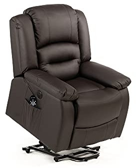 ECODE® Relaxsessel mit Verstellbarer Rückenlehne und Hebefunktion - Elektrischer Sessel mit Massage und Lendenwärme - Stressless Elektrische Sessel ideal für Senioren - Relaxsessel mit Massagesystem