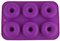 Selecto Bake Silicone Donut Moulds, Silicon Doughnut Mould Large Non-Stick 6 Cavity Molds Doughnut Tray Donut Pan Bagel Baking Tin Muffin Cupcake Biscuit Doughnut Maker Bakeware, Purple