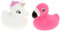 Spiel AG 2 Stück Badeentiere Einhorn und Flamingo, BPA-freier Kunststoff, Badeententyp, Badetiere, Rosa, ca. 6,5 cm, Fantasie, Kind