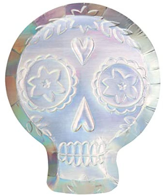 Meri Meri Holographische Zucker-Totenkopf-Teller