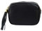 SH Leder Echtleder Umhängetasche mittel kleine Tasche Abendtasche Clutch Crossbody Bag Messenger Handtasche mit Reißverschluss 21x15cm Chiara G209 (Schwarz)