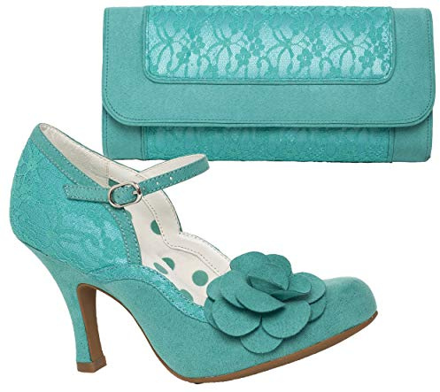 Ruby Shoo Women's Belle Divino Exclusive Josie Lace Mary Jane Pumps & Tirana Bag
