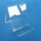 Lot de 2 supports inclinés en acrylique transparent pour livre, affiche, menu, brochure en plexiglas pour la maison, le travail ou le musée