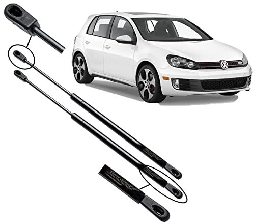 Ramor Strutz 2x Gasfeder Dämpfer Heckklappe Kompatibel mit VW Golf mk6 Fließheck 2008-2012 A6, 5K. Gasdruckfeder Heckklappendämpfer Ersatz für 5K6827550D und Andere.